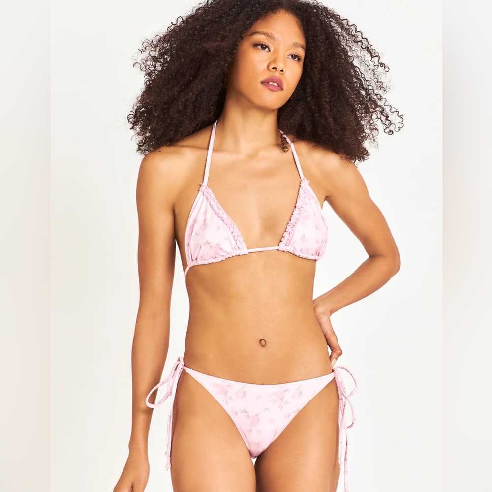 NWT- LoveShackFancy Harbor String Bikini Set
